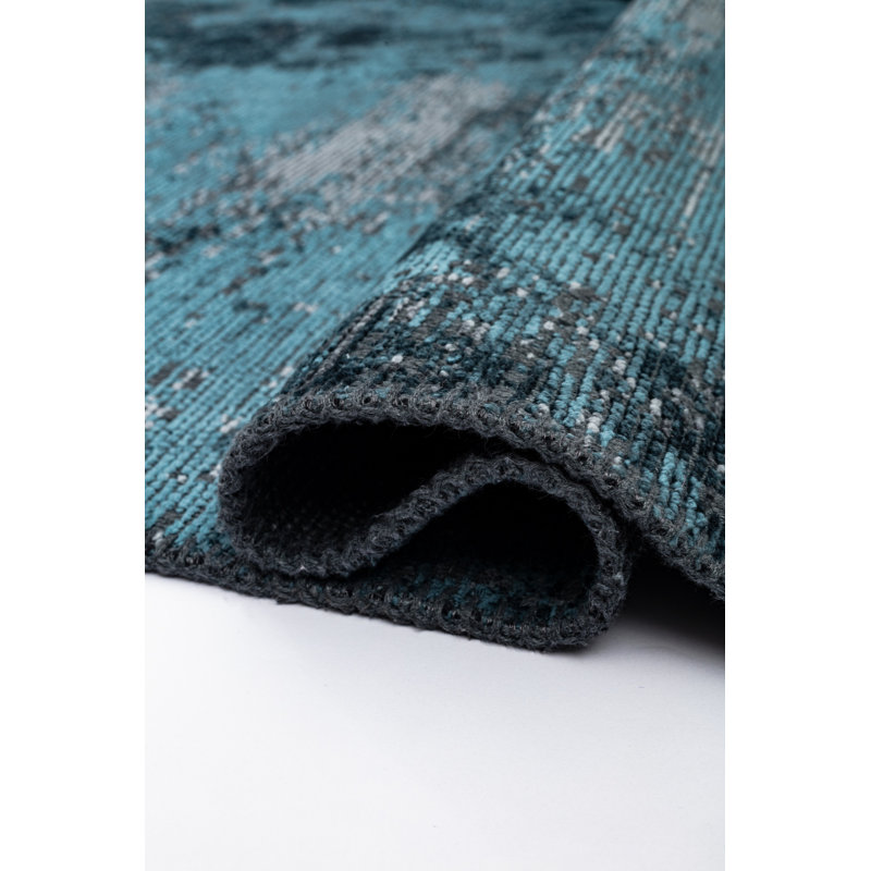 Rapture Blue/Gray Abstract Luxury Area Rug, Rectangle 7'10" x 11'2"