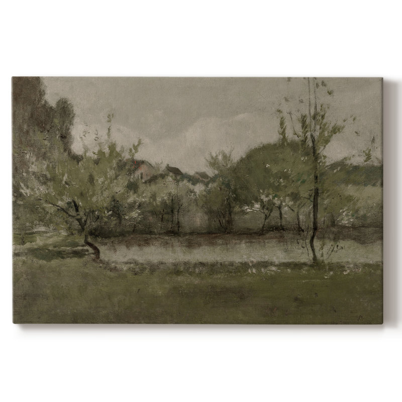 " Vintage Landscape - DCCIV ", 9" H x 13" W x 1.5'' D, Wrapped Canvas