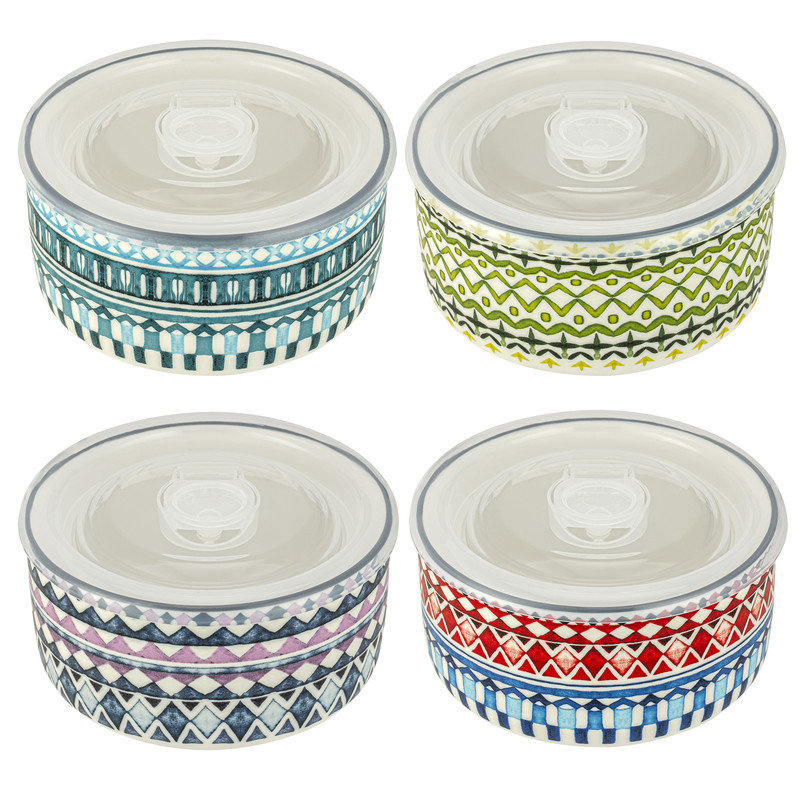 POT DE RANGEMENT EN VERRE 4 pièces