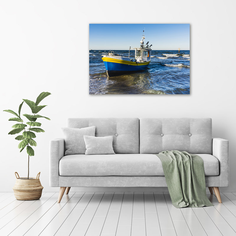 Cutter At Sea - Wrapped Canvas Print