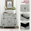 Buffet pour le salon - Gris, rangement fonctionnel pour une pièce, capacité de poids de 66 lb