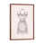 Toile avec cadre en bois brun classique est en rupture de stock
