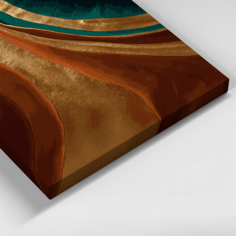 Art mural abstrait sur toile 79, H 20 po x l 16 po