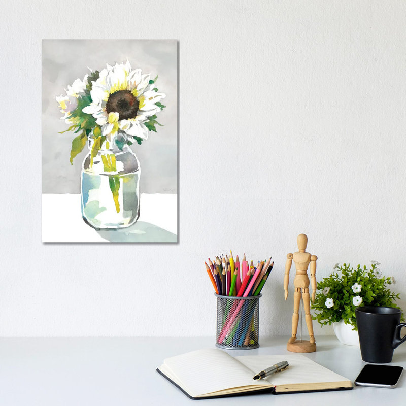 Sunflower I by Theresa Heidel - Wrapped Canvas Print, 20.32 cm H x 30.48 cm W