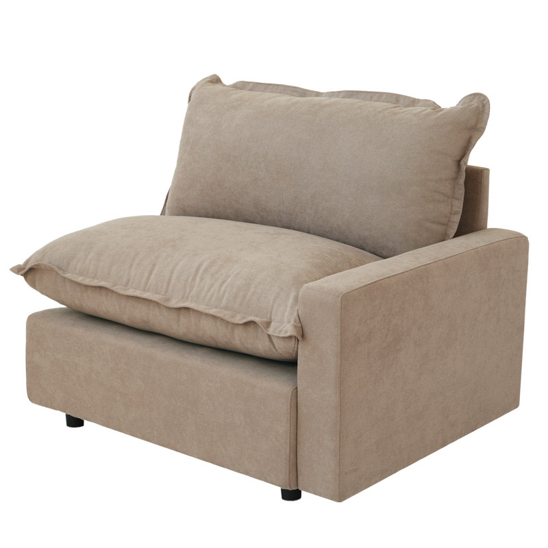 Chaise rembourrée Moncada, Kaki