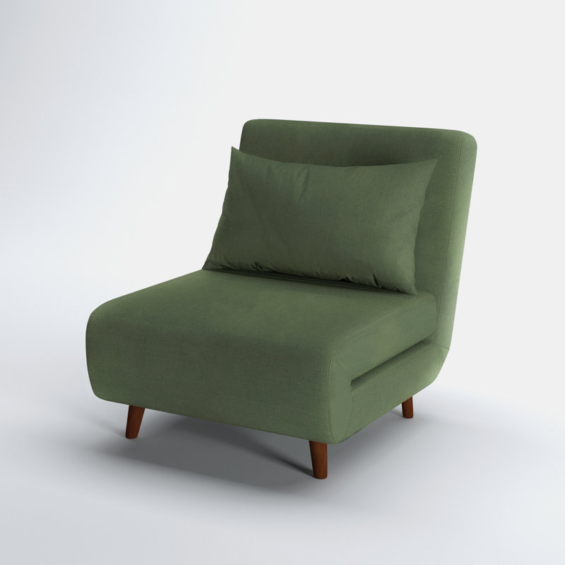 Clarissa Upholstered Accent Chair, Olive Green Polyester Blend