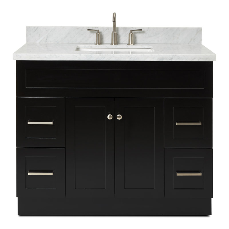 Ensemble de meuble-lavabo simple 43 po Hamlet, Noir