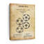 «Vintage Soccer Ball Brevet», reproduction sur toile-1077689691