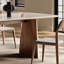 Ensemble de table de salle à manger de luxe européen à lumière simple-106325743