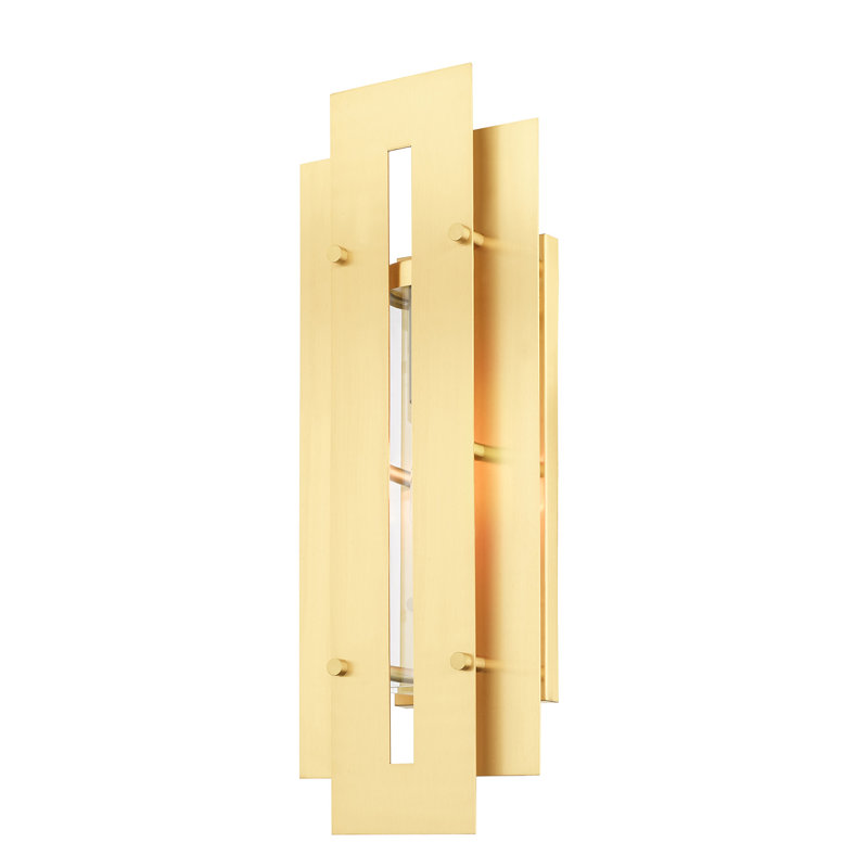 Wall Light, Satin Brass, 22" H x 8" W x 4.5" D