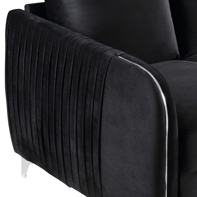Causeuse en velours chic et moderne