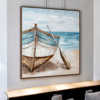 Lakeshore, Framed Canvas