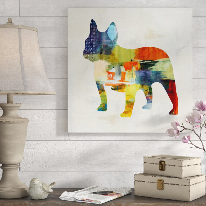«Colorful Randonnée IV» par Isabella Burton - impression, Couche de verre, H 24 po x l 24 po