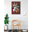  Officiellement sous licence One Punch Man - Heros - affiche d'art encadrée - 24 po x 36 po - Cadre en bois d'ingénierie robuste avec verre plexi - prêt à être accroché