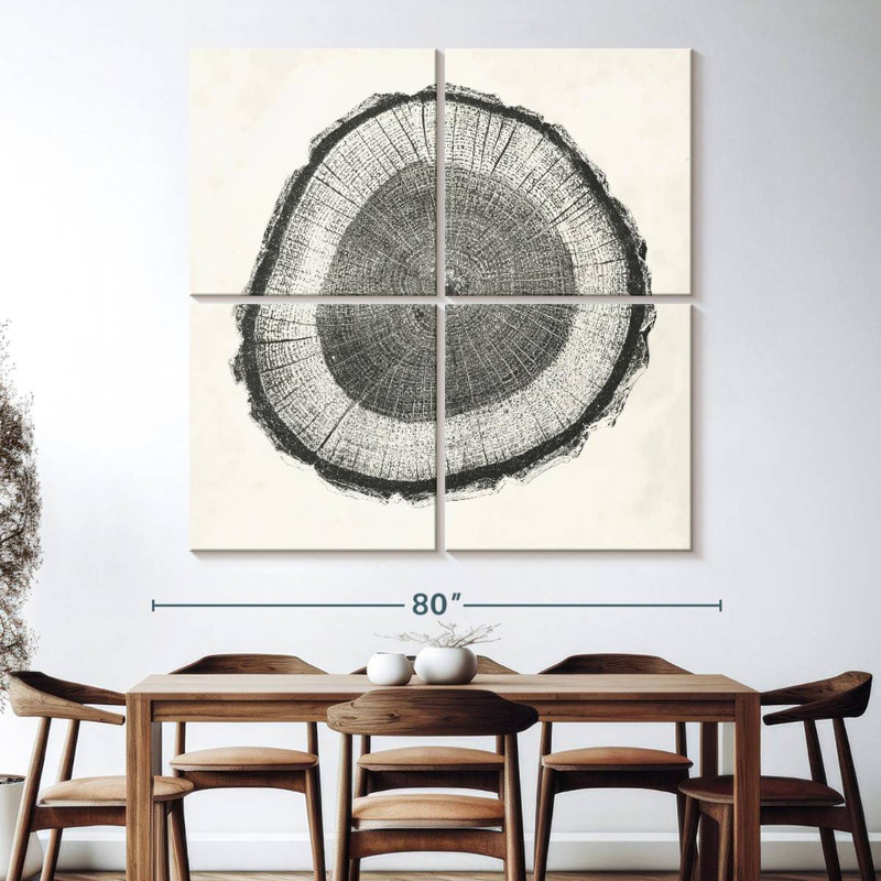 Avery Tree Ring II, H 74 po x l 74 po