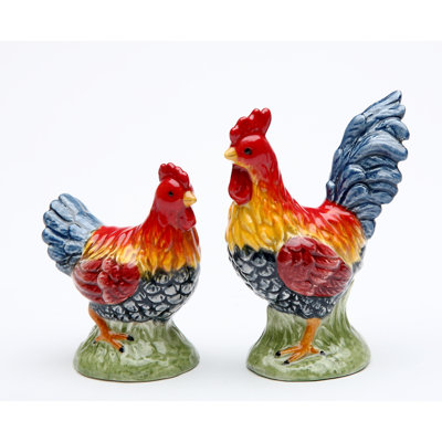 Cosmos Gifts Mini Rooster Salt and Pepper Set