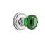 Classic Rosette with Crystal Emerald Door Knob-166017962-166017952