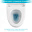 Toilette une pièce en céramique