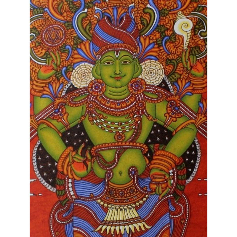Lord Dhanvantari | Peinture de Sunil Vaka | Pour la décoration murale