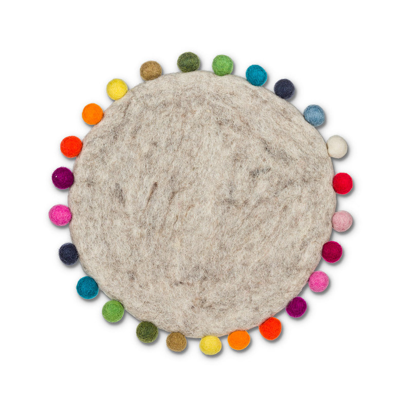 Round 1 Piece Trivet, Beige
