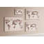Wall Mounted cork board with print home decor message pin boards home office bulletin board ideas Watercolors world map