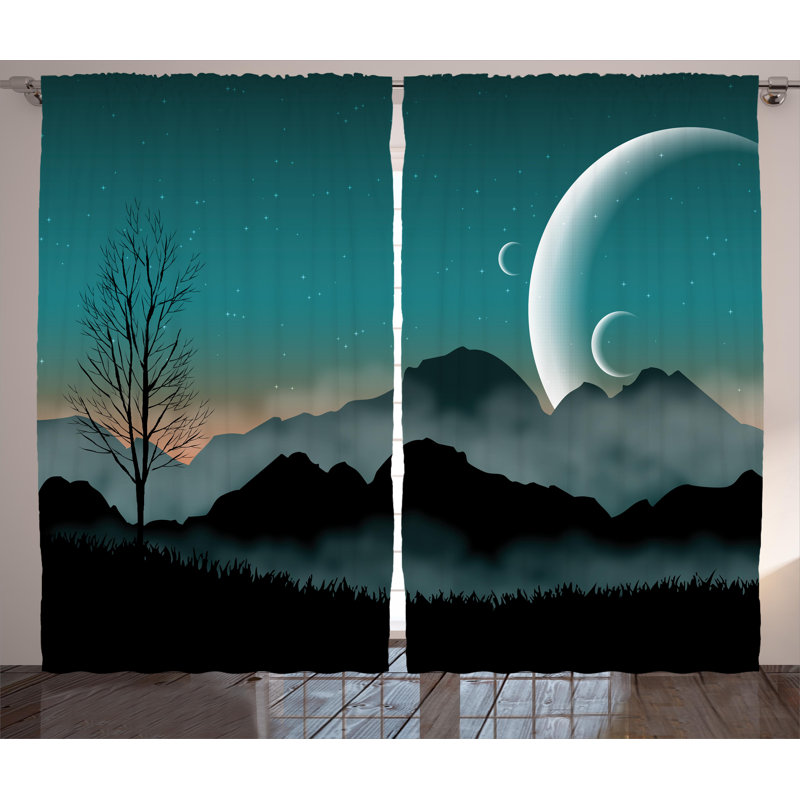 Northfields Semi Sheer Curtain Pair, 54" W x 90" L