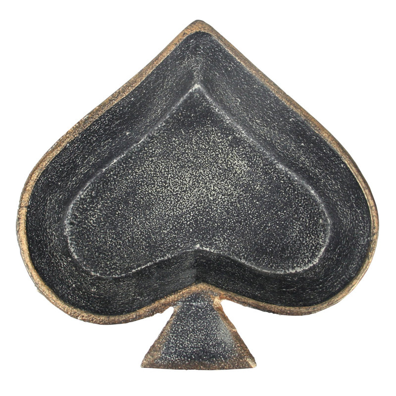Plateau de coiffeuse en fonte noire 6 po
