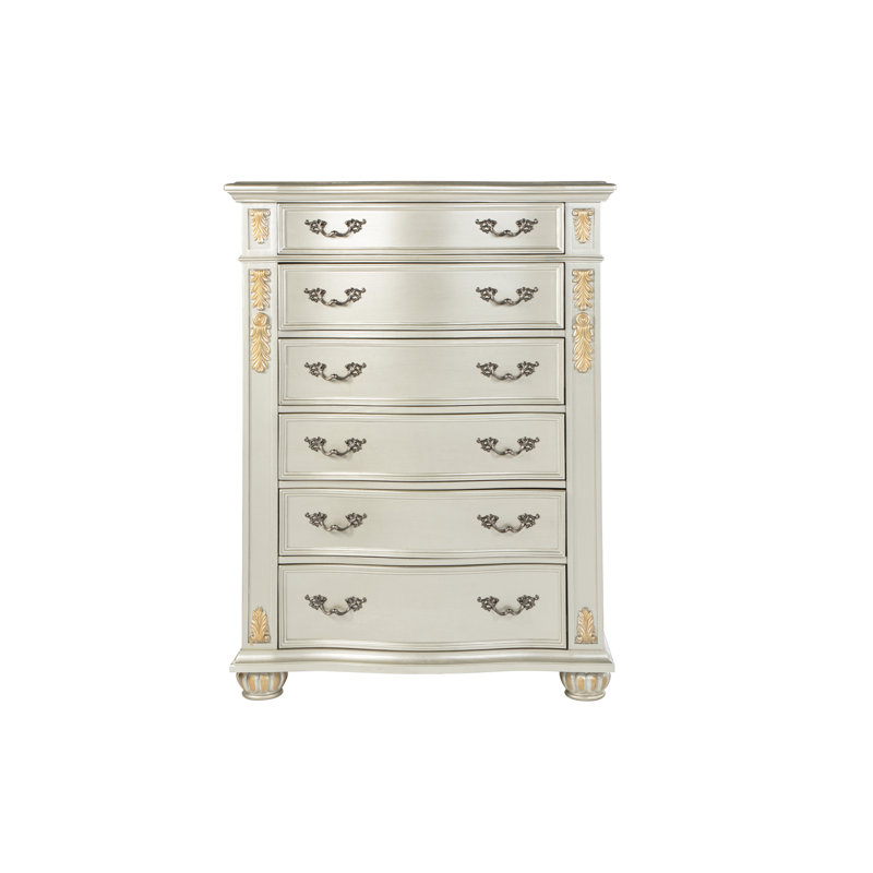 Commode Lyon, champagne argenté, Champagne