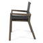 De 2 chaises pour l'extérieur - Bois et filet gris