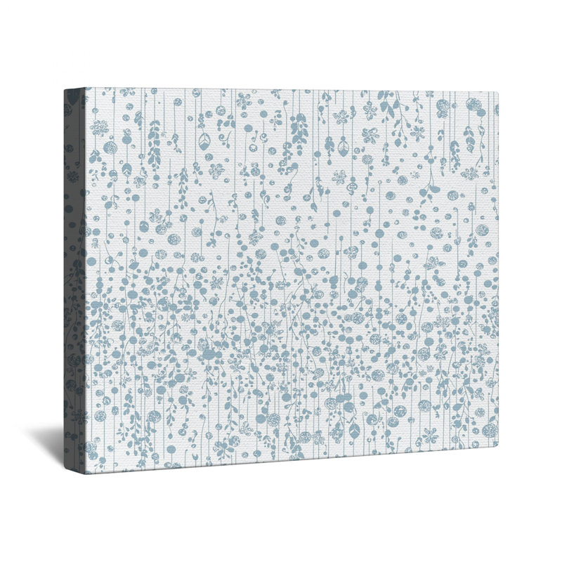 Floral Canvas  Gallery Wrap - Pattern Wall Decor in Many Sizes, 12 x 12 inches