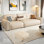 Nordic light luxury simple straight row sofa