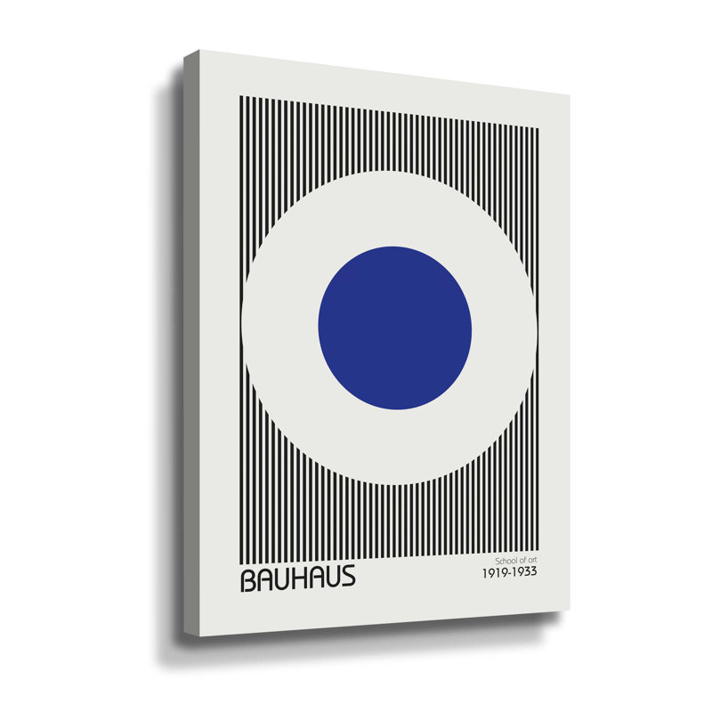 Bauhaus 5 - Impression sur toile, H 10 po x l 8 po, Toile tendue