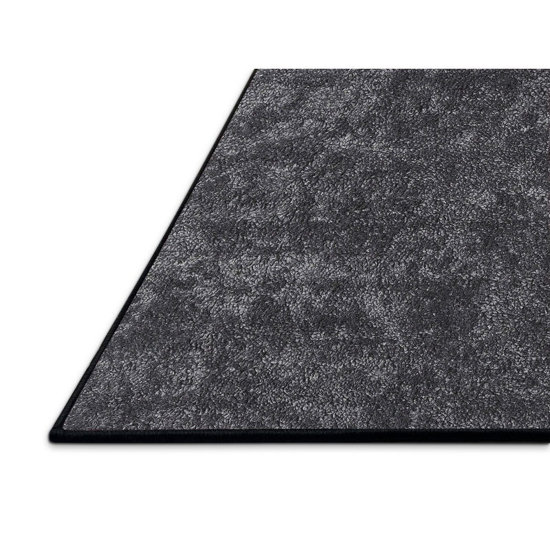 Tapis contemporain noir, Rectangle 6 pi x 9 pi