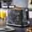 GEEPAS 2 Slice Toaster 7 Browning Levels Cancel Defrost Reheat, Removable Crumb Tray 900W Skye-93692052