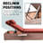 Outdoor Wicker Chaise Lounge Set Patio Reclining Chaise With Side Table And Cushions-1119938760