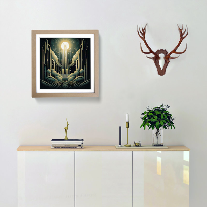 Stream - Framed Print, Oak
