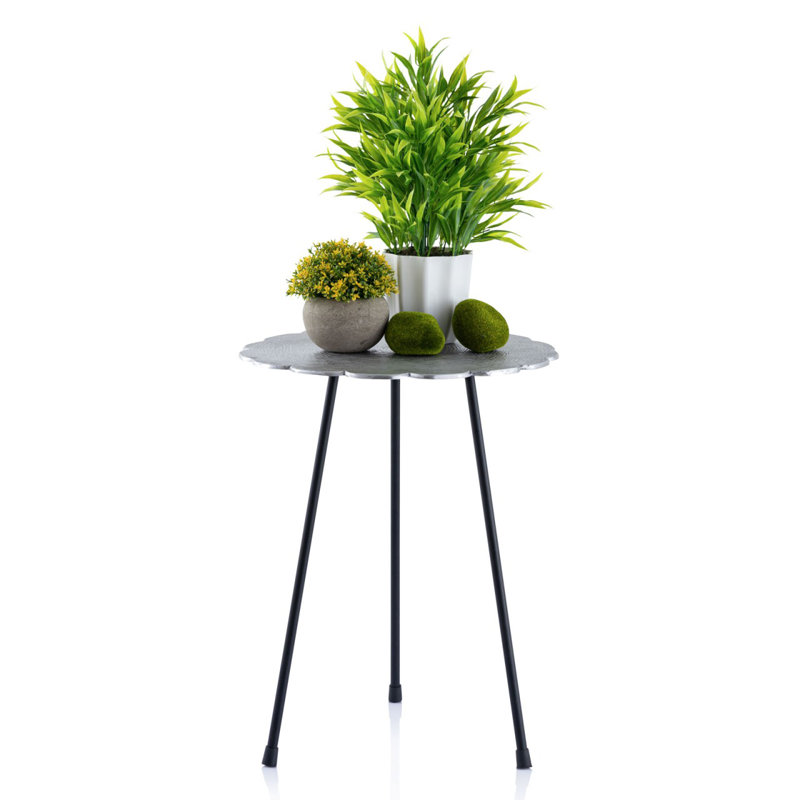 Evyl End Table, Silver