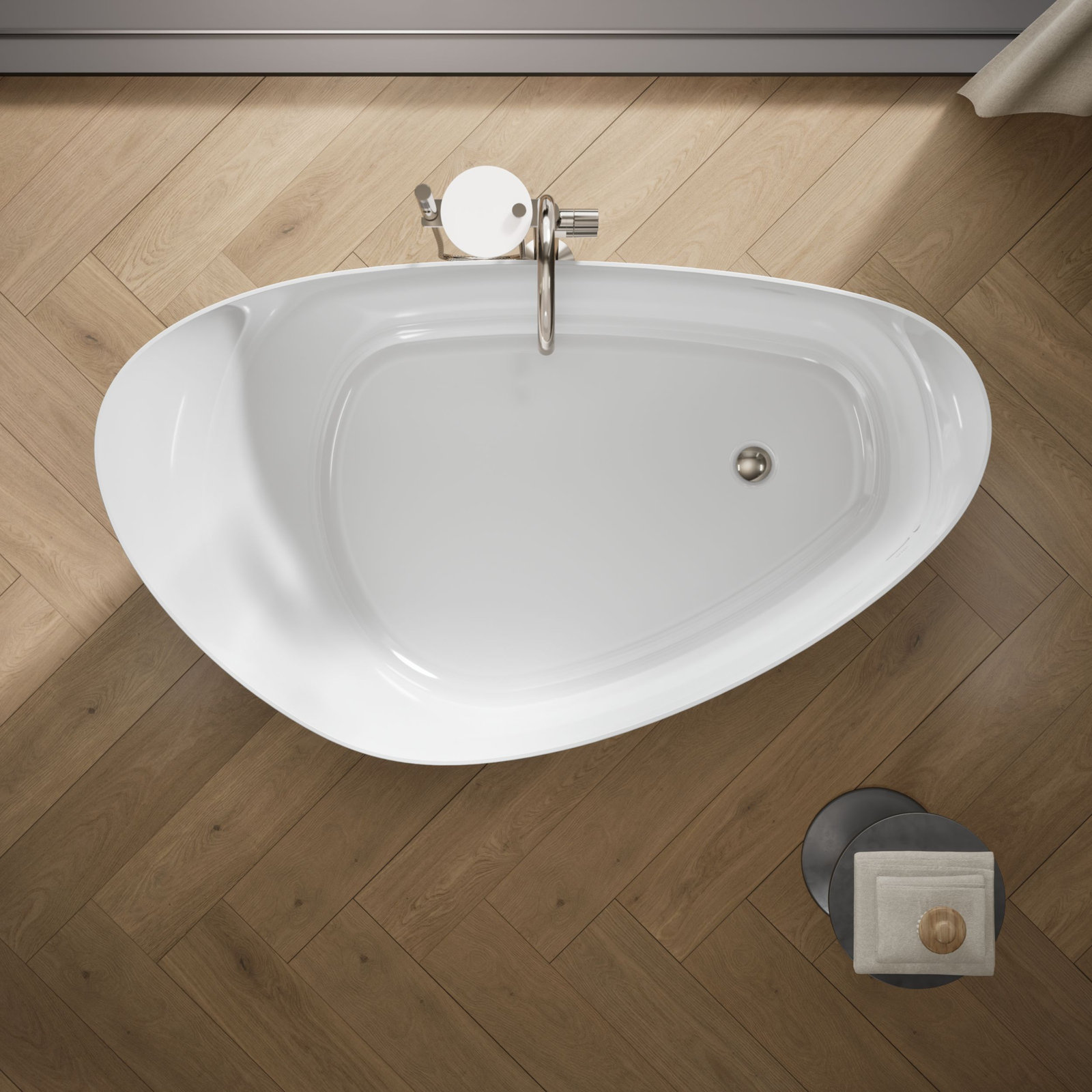 Veil 65" Freestanding Soaking Bathtub