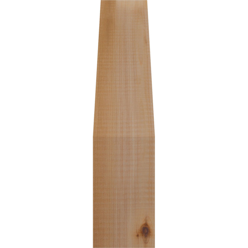 Attelle de genou lisse impériale l 3 1/2 po x P 8 po x H 16 po, Cèdre rouge, Lisse, H 16 po x l 3,5 po x P 8 po