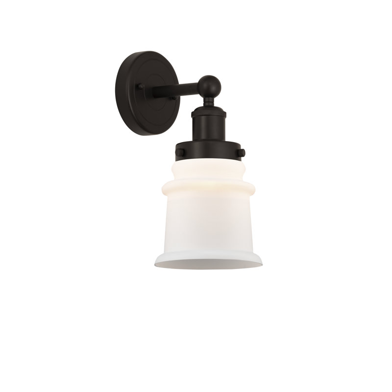 Charlo Armed Sconce, Matte White, Oil Rubbed Bronze