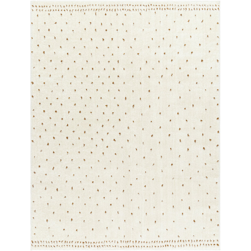 Athira Polka Dots Indoor Rug, Rectangle 6'7" x 9'