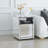 Phera 15.8'' W Glass Nightstand