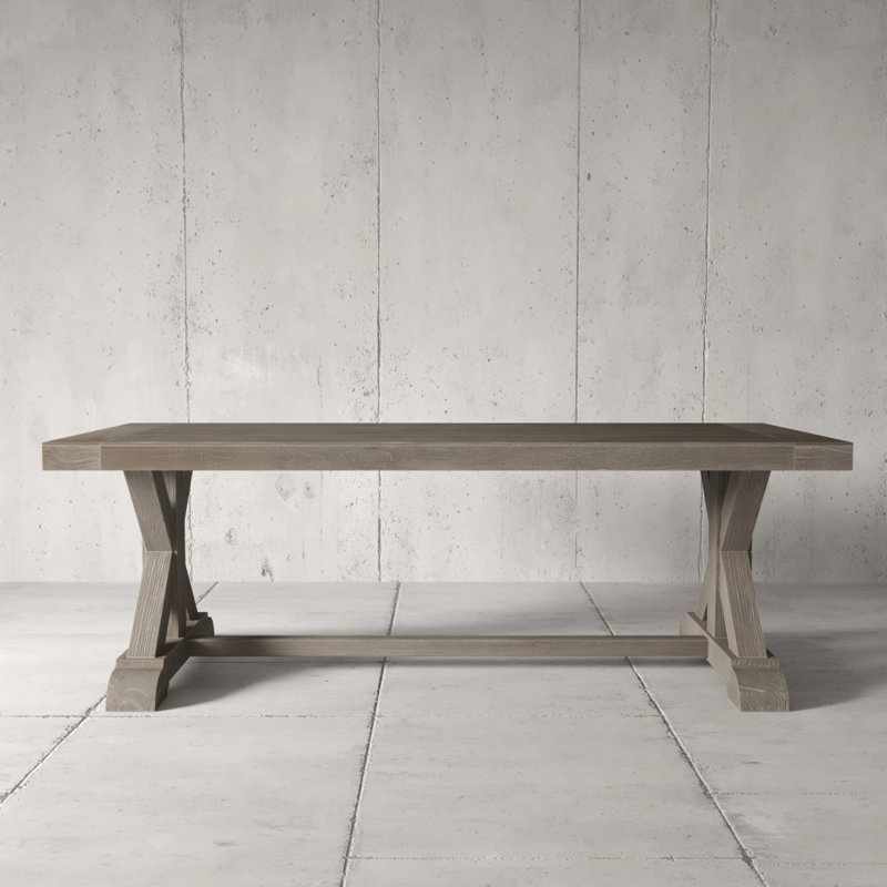 Table de salle à manger Madera, Gris antique, L 98 po x l 39 po