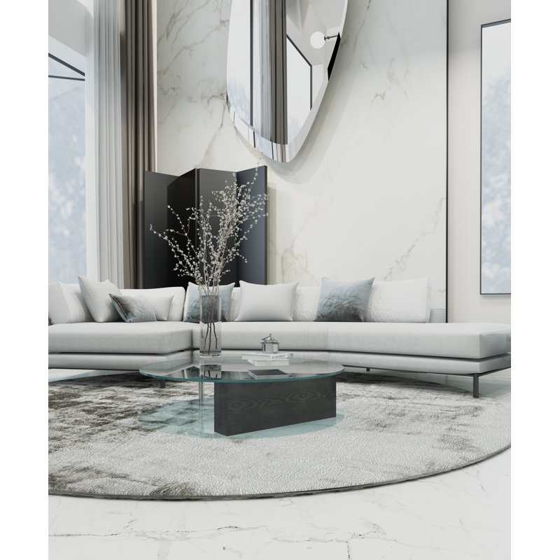Amandarose Coffee Table, Matte Black