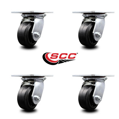 Rubber on Steel Caster