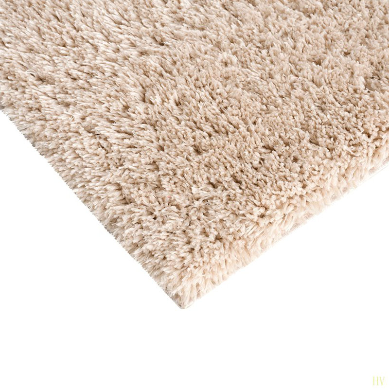  Soft Polyester Shag Area Rug, Rectangle 5'3" x 7'
