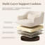 Fauteuil d'appoint moderne pivotant en tonneau pivotant avec rotation à 360 °, fauteuil Boucle-361671329