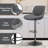 Nalupatio Adjustable Swivel Bar Stools with Backrest – Faux Leather Counter Height Chairs with Footrest, 360° Rotation, for Kitchen Island, Home Bar, or Dining Room, 300lbs Capacity, Set of 2-1606541407