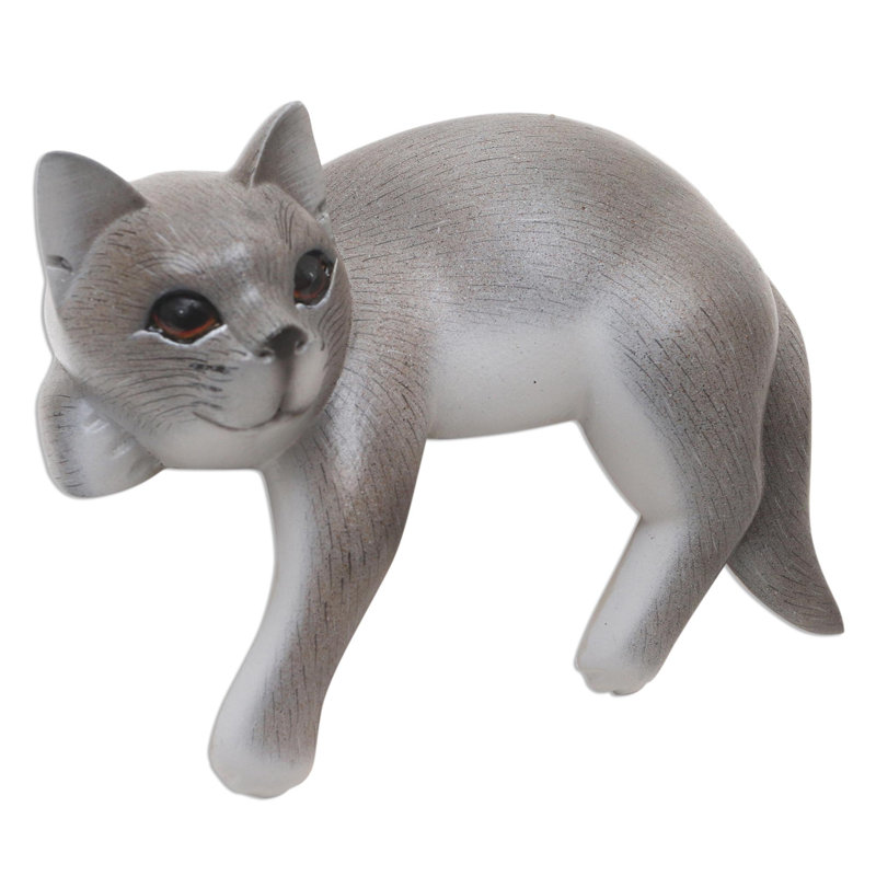 Statuette de chat pittoresque