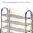 5-Tier 86Cm Stainless Steel Shoe Rack Organizer Tower With Easy Assembly